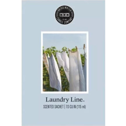 Verpackung des Laundry Line Duftsachets mit Wäscheleine und Textilwäsche