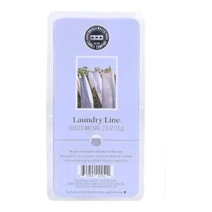 Vorderseite der verpackten Laundry Line Scented Wax Bar