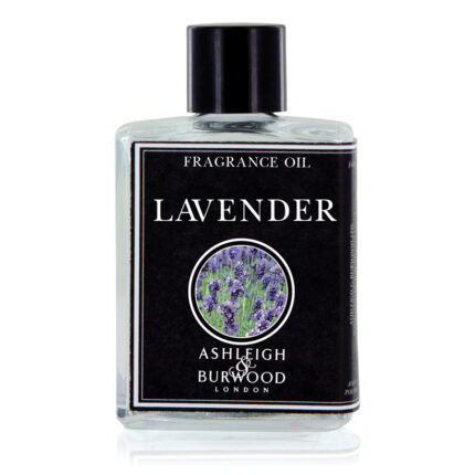 Vorderansicht einer Flasche mit Lavender Fragrance Oil