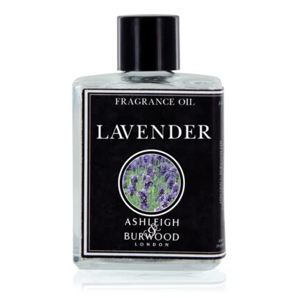 Vorderansicht einer Flasche mit Lavender Fragrance Oil