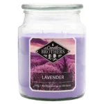 Lavender Duftkerze von Candle Brothers im Glas mit Deckel