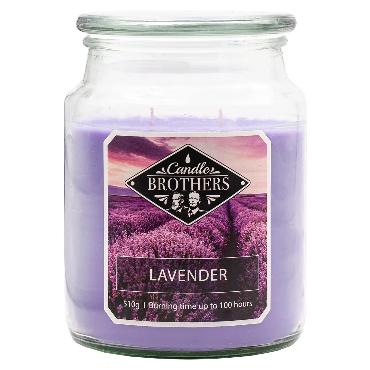Lavender Duftkerze im Glas Lavender Duftkerze von Candle Brothers im Glas mit Deckel