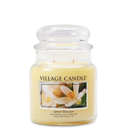 Village Candle Lemon Blossom Kerze im Glas mit Deckel