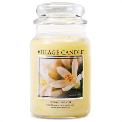 Village Candle Lemon Blossom Kerze im Glas mit Deckel