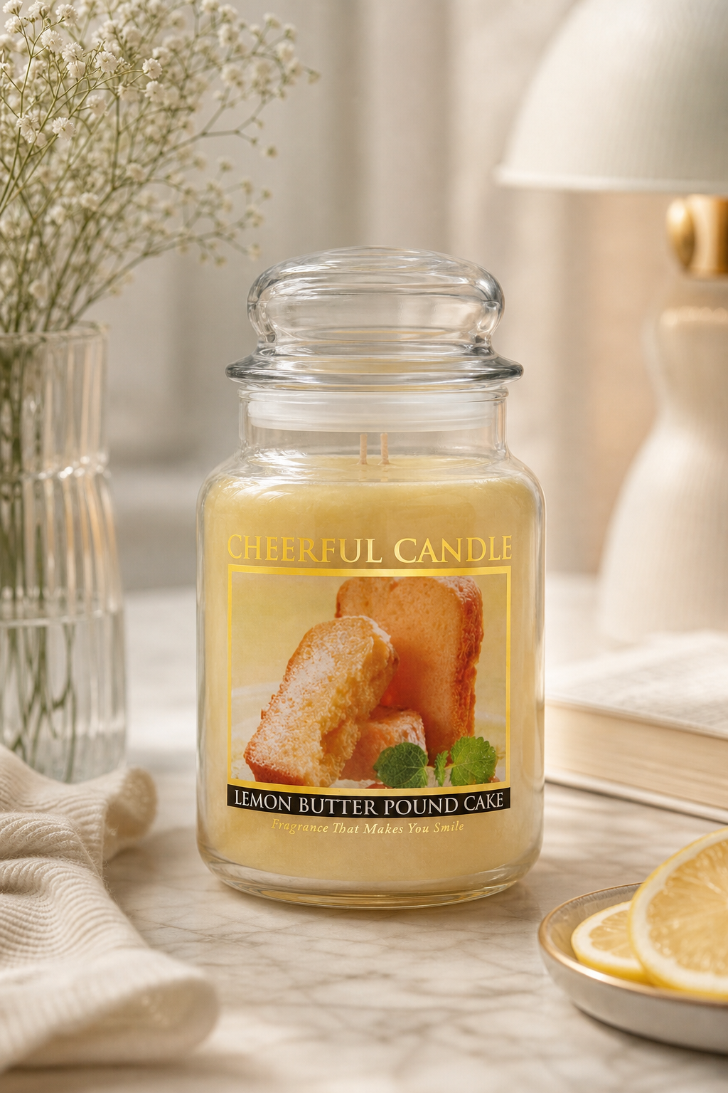 Lemon Butter Pound Cake 680g in einer stimmungsvollen Anwendungsszene
