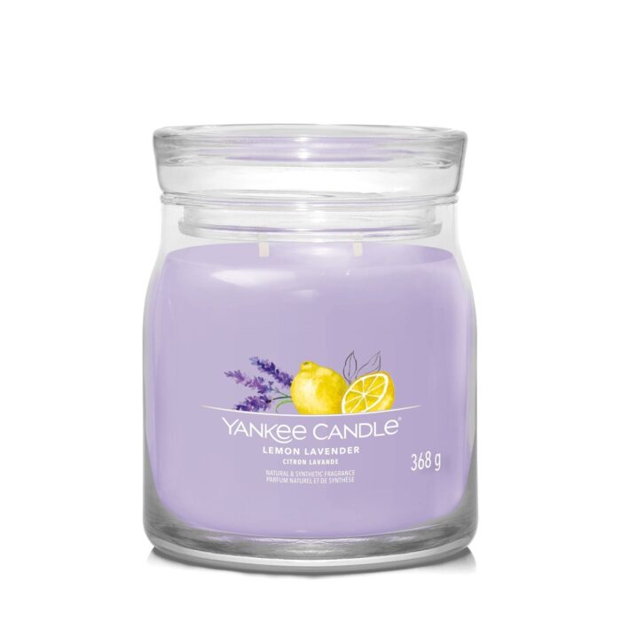 Lemon Lavender Signature Medium Jar 368g 2-Docht – Produktansicht