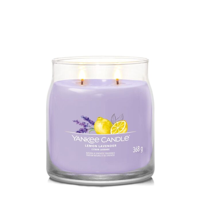 Lemon Lavender Signature Medium Jar 368g 2-Docht – Produktansicht