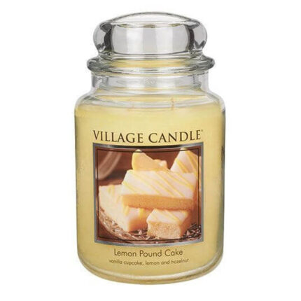 Village Candle Lemon Pound Cake Kerze im Glas mit Deckel