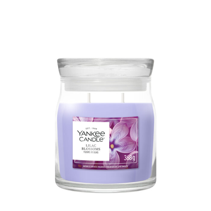 Lilac Blossoms Signature Medium Jar 368g 2-Docht – Produktansicht