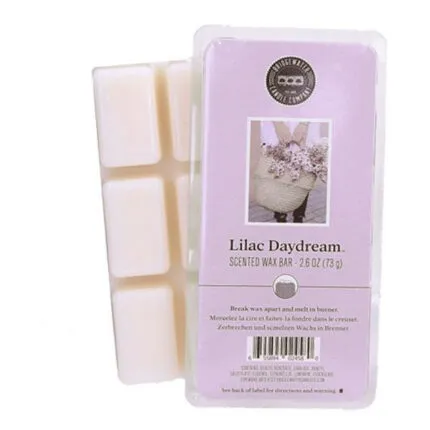 Lilac Daydream Duftwachsriegel in transparenter Verpackung mit sichtbaren Wachsstücken