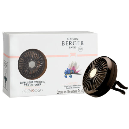 Maison Berger Autoduft Liliflora mit Verpackung und Lüftungsclip