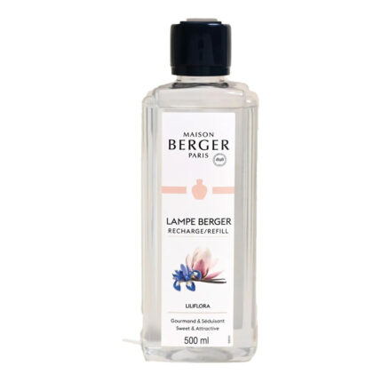 Liliflora Refill-Flasche von Maison Berger Paris mit schwarzem Verschluss
