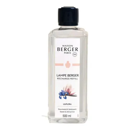 Liliflora Refill-Flasche von Maison Berger Paris mit schwarzem Verschluss