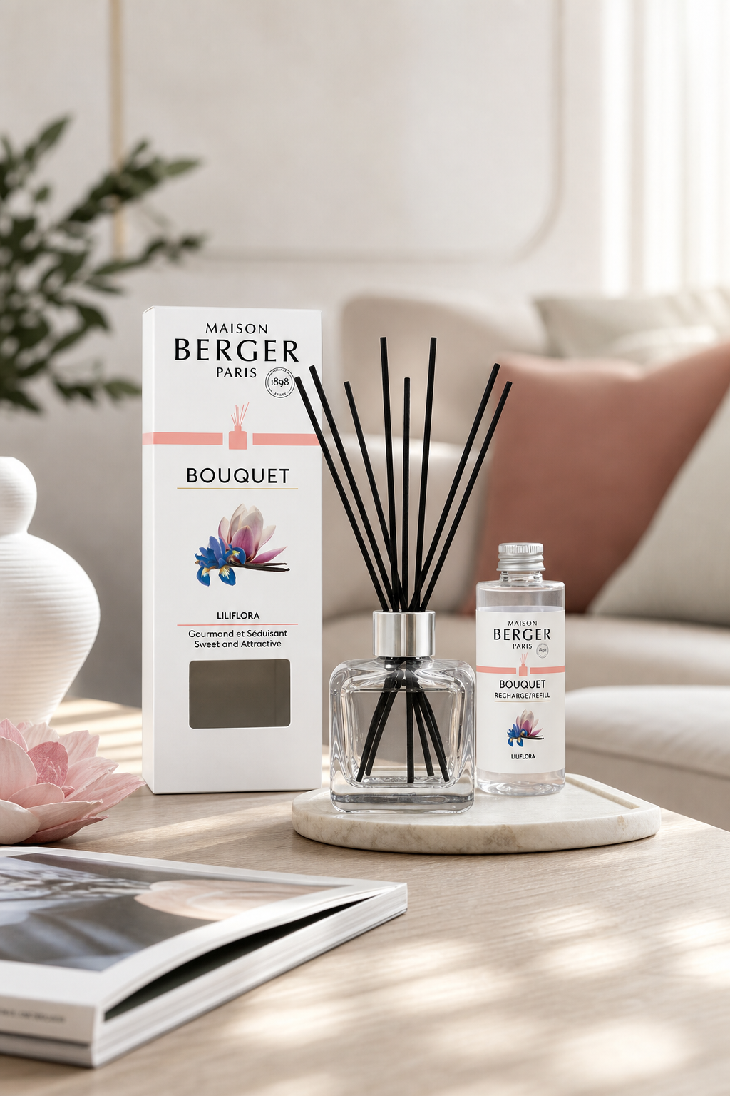 Liliflora Raumduft Diffuser 100ml in einer stimmungsvollen Anwendungsszene