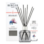 Liliflora Diffuser mit schwarzen Stäbchen, Verpackung und Nachfüllflasche