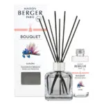 Liliflora Diffuser mit schwarzen Stäbchen, Verpackung und Nachfüllflasche