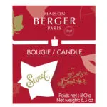 Rote Sweet Verpackung von Maison Berger Paris mit 180 g Angabe