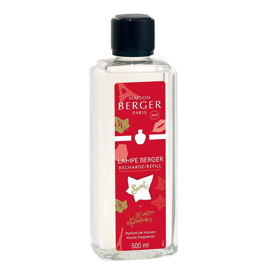 Sweet Refill 500 ml Maison Berger Sweet Nachfüllflasche mit rotem Etikett und 500 ml