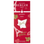Rote Maison Berger Verpackung mit den Aufschriften Bouquet Bijou und Sweet