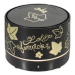 Schwarzer tragbarer Duftdiffuser mit goldener Lolita-Lempicka-Gestaltung