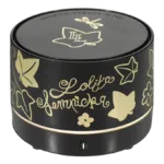 Schwarzer Duftdiffuser mit goldener Aufschrift Lolita Lempicka und Schmetterlingsmotiven
