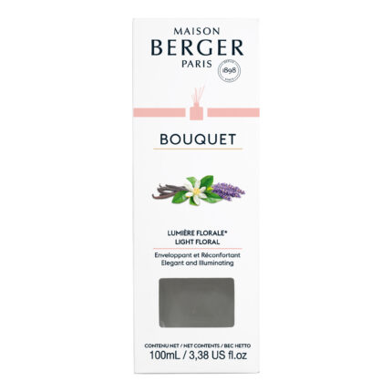 Maison Berger Bouquet Verpackung für Lumière Florale mit sichtbarer Mengenangabe