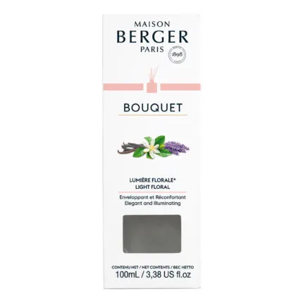 Maison Berger Bouquet Verpackung für Lumière Florale mit sichtbarer Mengenangabe