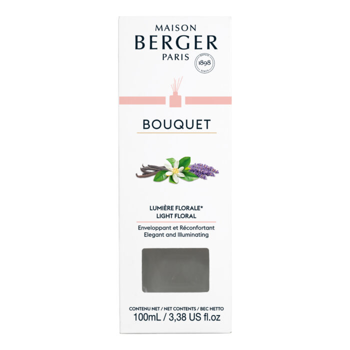 Maison Berger Bouquet Verpackung für Lumière Florale mit sichtbarer Mengenangabe