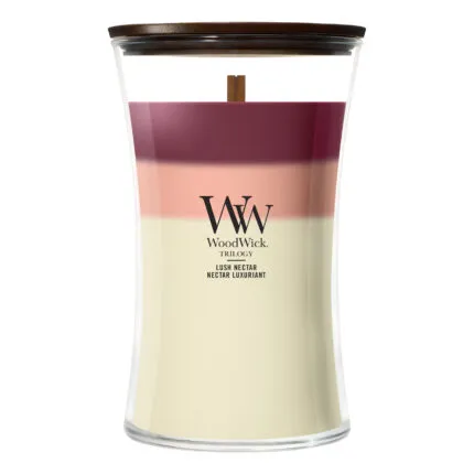 WoodWick Trilogy Lush Nectar Kerze im Glas mit Deckel