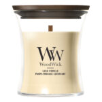 WoodWick Lush Pomelo Kerze mit Deckel vor weißem Hintergrund