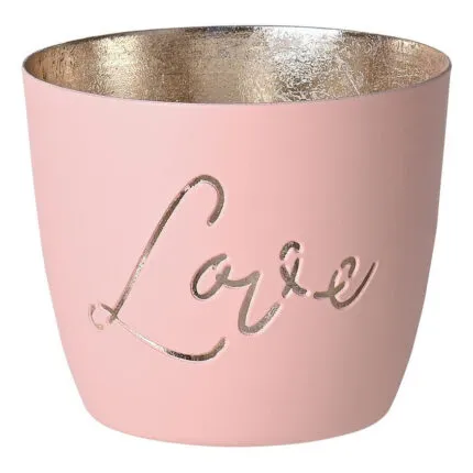 Madras Windlicht M Love blush/gold – Hauptansicht
