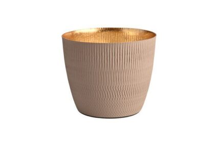 Madras Windlicht M Struktur sandstone – Produktansicht