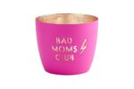 Madras Windlicht M Bad moms club neonpink/gold – Produktansicht