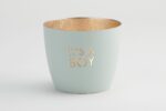 Madras Windlicht M It's a boy pastellblau/gold – Produktansicht