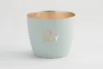 Madras Windlicht M It's a boy pastellblau/gold – Produktansicht