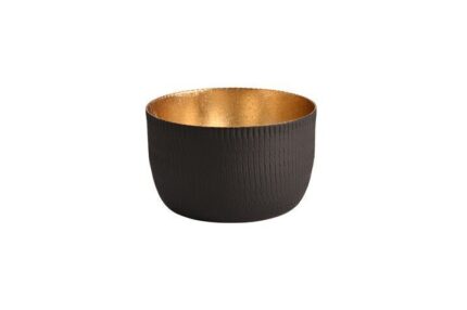 Madras Windlicht S Struktur schwarz – Produktansicht