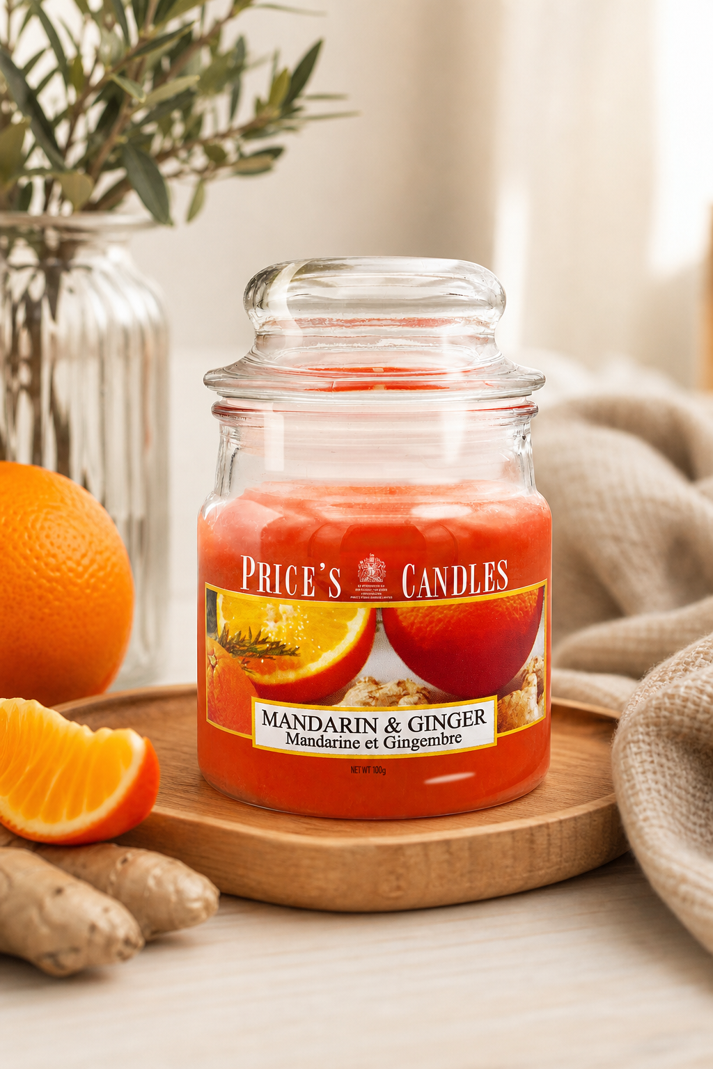 Mandarin & Ginger 100g in einer stimmungsvollen Anwendungsszene