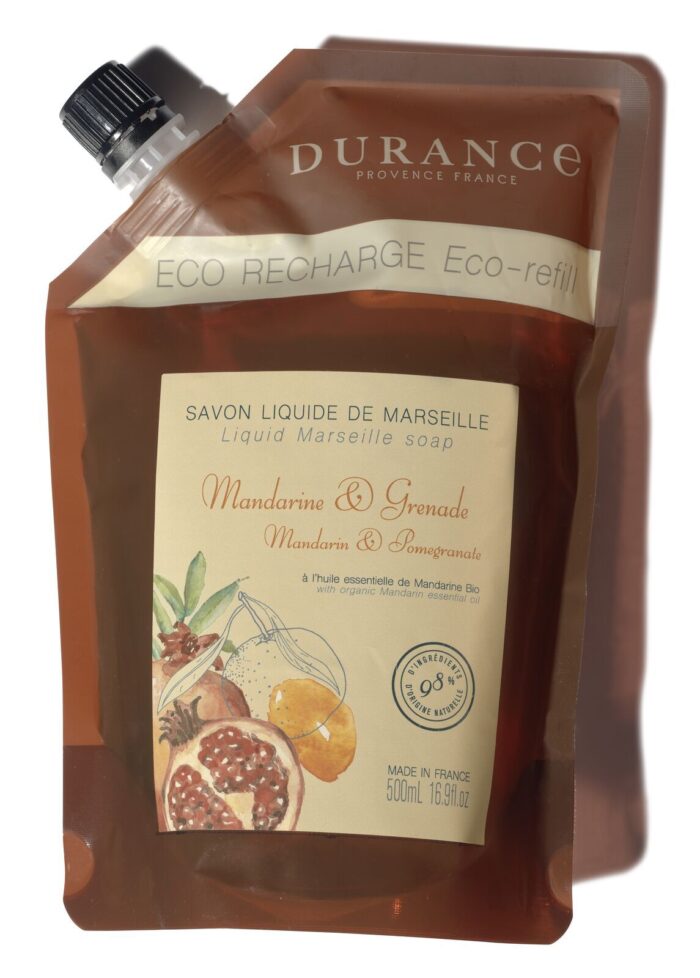 Mandarine & Granatapfel Marseiller Flüssigseife Nachfüller 500ml – Produktansicht