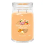 Yankee Candle Mango Ice Cream Kerze im Glas mit zwei sichtbaren Dochten