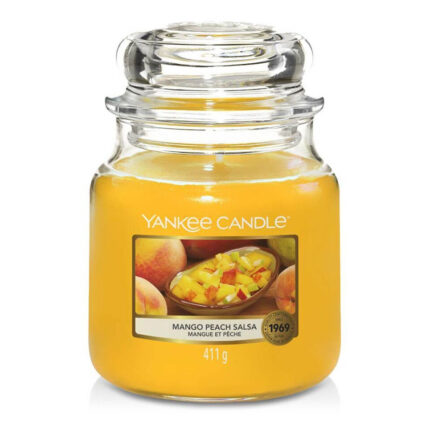 Yankee Candle Mango Peach Salsa 411 g im Glas mit Deckel
