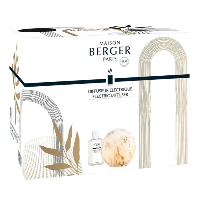 Maison Berger Paris Verpackung mit elektrischem Diffuser und 475-Milliliter-Flasche