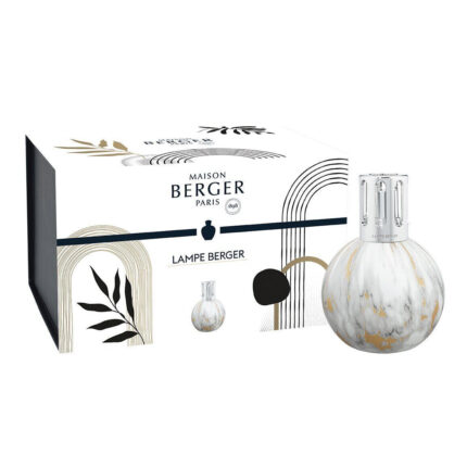Bedruckte Maison Berger Paris Verpackung mit Abbildung der Lampe Berger