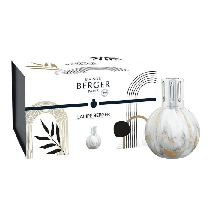 Bedruckte Maison Berger Paris Verpackung mit Abbildung der Lampe Berger