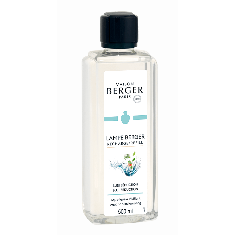 Lampe Berger Nachfüllung 500 ml Maison Berger Paris Nachfüllflasche mit Etikett Bleu Séduction
