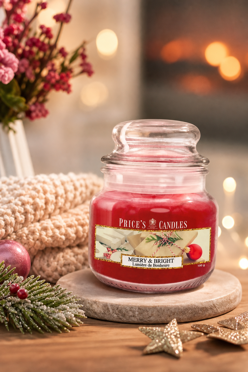 Merry & Bright 100g in einer stimmungsvollen Anwendungsszene