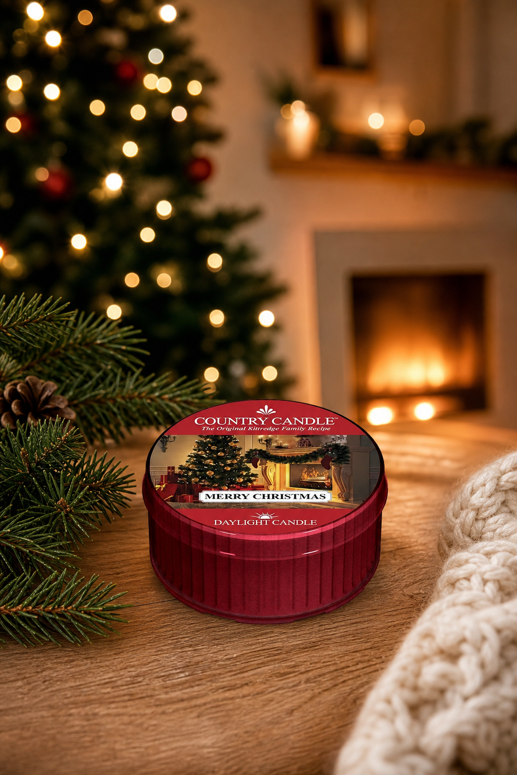Merry Christmas Daylight 42g in einer stimmungsvollen Anwendungsszene
