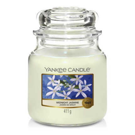 Midnight Jasmine Duftkerze von Yankee Candle im Glas, 411 g
