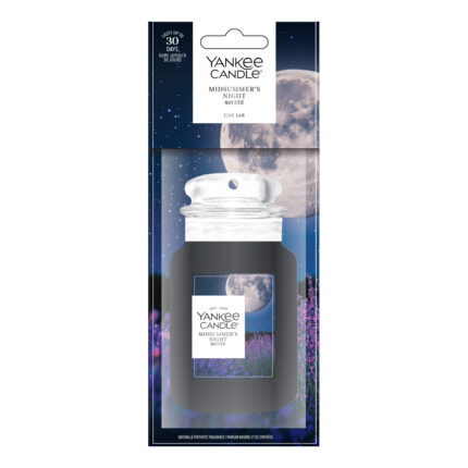 Verpacktes Yankee Candle Midsummer’s Night Car Jar mit Mondmotiv