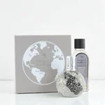 Duftlampe, Geschenkbox und Flasche Frosted Earth als Starterset