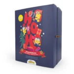 Minions Adventskalender mit sichtbarem Frontmotiv und seitlichem Verschluss